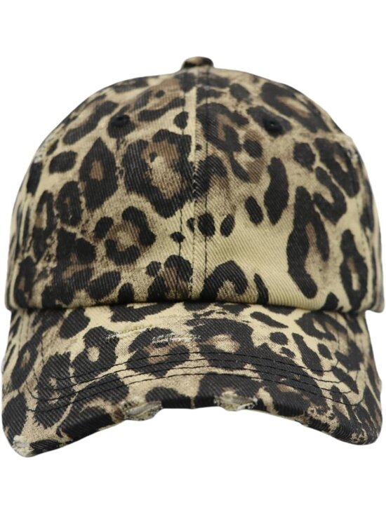 〽️Women Leopard High Ponytail Baseball Cap Trucker Bad Hair Day Adjustable main image 6